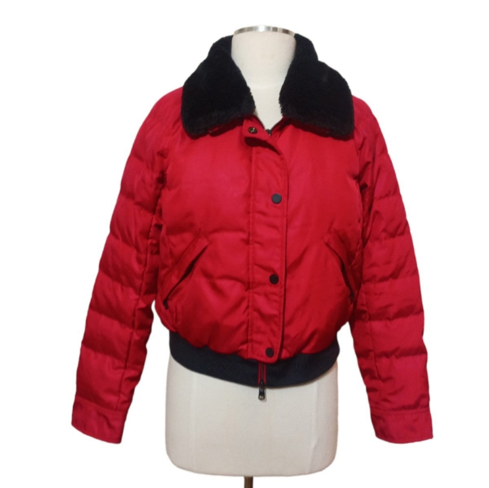 Armani Exchange Woman's Size Small Red And Black Jacket